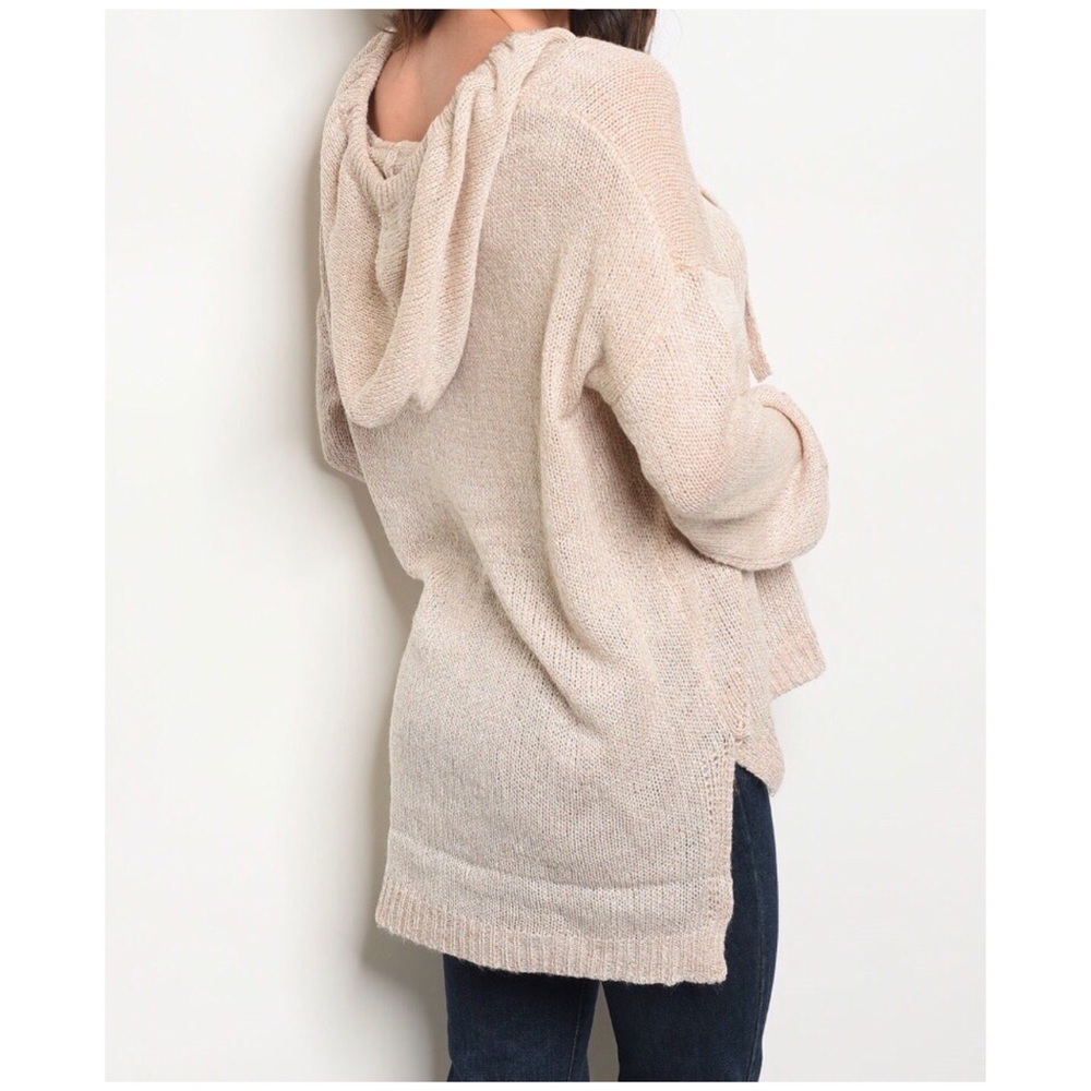 ❄️OATMEAL SWEATER HOODIE - Picture 4 of 11